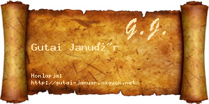 Gutai Január névjegykártya